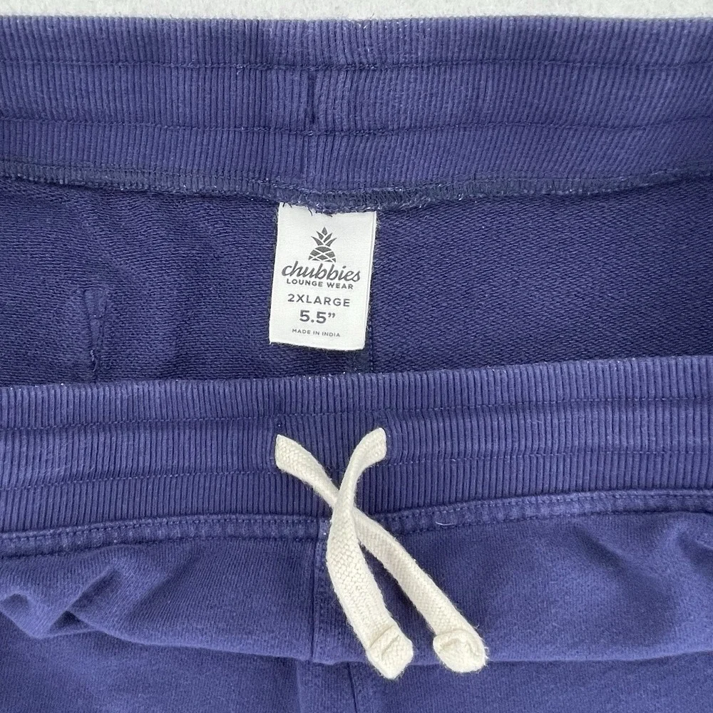 Chubbies Sweat Shorts Mens XXL Blue Fleece Lounge Wear Athleisure Casual